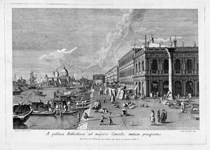 Lot 5347, Auction  106, Brustolon, Giovanni Battista, A publica Bibliotheca ad majoris Canalis initium prospectus