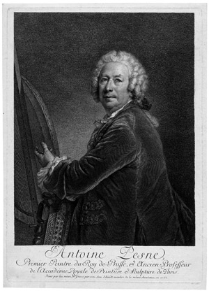 Lot 5444, Auction  106, Schmidt, Georg Friedrich, Selbstbildnis des Hofmalers Antoine Pesne