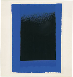 Lot 7153, Auction  106, Geiger, Rupprecht, Gelb mit Orange / Schwarz mit Violett / Schwarz mit Blau