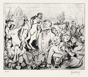 Lot 7251, Auction  106, Hubbuch, Karl, Merkwürdiger Sonntag