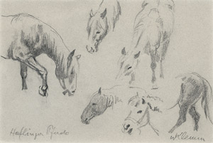 Lot 7280, Auction  106, Klemm, Walther, Haflinger Pferde