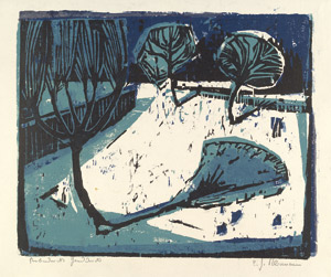 Lot 7287, Auction  106, Kliemann, Carl-Heinz, Drei Bäume im Schnee