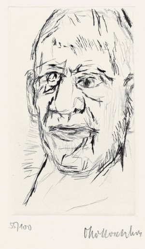 Lot 7296, Auction  106, Kokoschka, Oskar, Selbstbildnis 1972