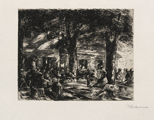 Lot 7329, Auction  106, Liebermann, Max, Kellergarten in Rosenheim