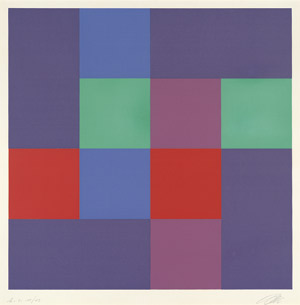 Lot 7338, Auction  106, Lohse, Richard-Paul, Farbige Quadrate und Rechtecke