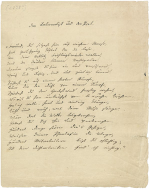 Lot 2046, Auction  107, Lenau, Nikolaus, Gedichtmanuskript