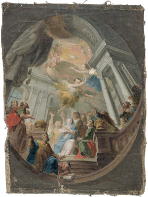 Lot 6054, Auction  107, Süddeutschland, 18. Jh. Das Pfingstwunder