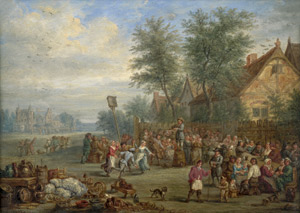 Lot 6055, Auction  107, Michau, Theobald, Dorffest mit Violinspieler