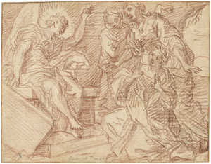 Lot 6544, Auction  107, Passeri, Giuseppe, Ein Engel am Grabe Christi