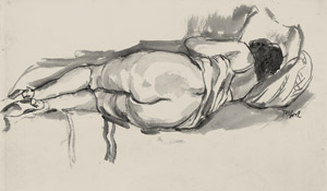 Lot 8333, Auction  107, Tappert, Georg, Liegender weiblicher Rückenakt