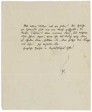 Lot 2307, Auction  108, Varnhagen von Ense, Karl August, Billet 1832 + Beilage