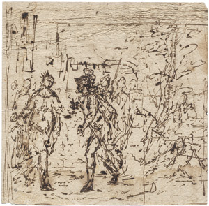 Lot 6619, Auction  108, Oberitalienisch, 18. Jh. Kleopatra und Alexander