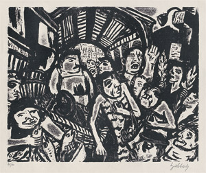 Lot 7262, Auction  108, Hubbuch, Karl, In den Markthallen von Paris (Im Bauch von Paris)