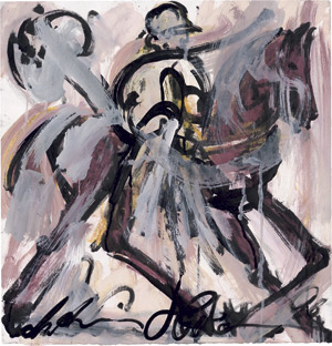 Lot 8106, Auction  108, Höckelmann, Antonius, Ausritt (Reiter im Schnee)