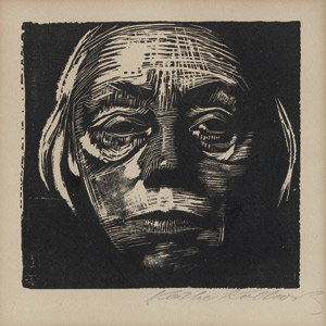 Lot 8147, Auction  108, Kollwitz, Käthe, Selbstbildnis von vorn