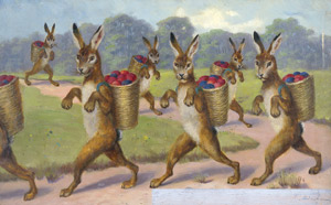 Lot 2306, Auction  109, Sperlich, Sophie, Ostereier-Lieferung der Hasen. 1890-1900