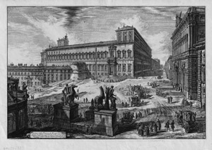Lot 5302, Auction  109, Piranesi, Giovanni Battista, Veduta della Piazza di Monte Cavallo