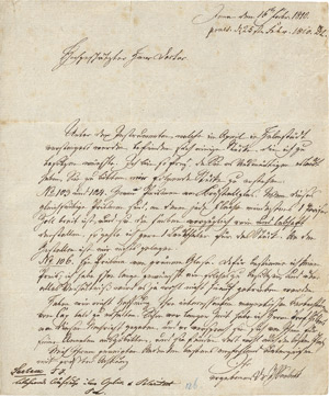 Lot 2162, Auction  110, Seebeck, Thomas Johann, Brief 1810