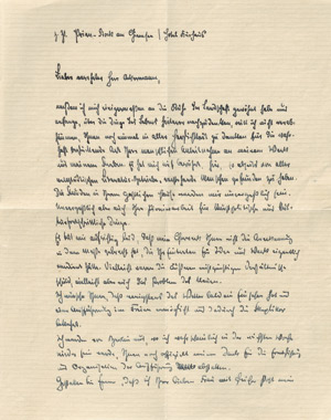 Lot 2310, Auction  110, Zech, Paul, Brief 1930 an Friedrich Ackermann