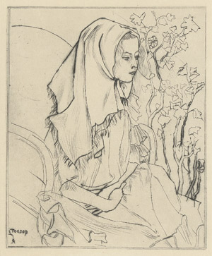 Lot 5404, Auction  110, Toorop, Jan, Mädchen mit Kopftuch