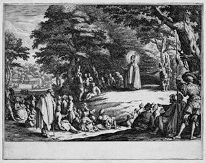 Lot 5458, Auction  110, Callot, Jacques, Der hl. Amond bei der Predigt im Wald