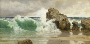 Lot 6206, Auction  110, Wimbush, Henry Bowser, Meeresbrandung in Somerset