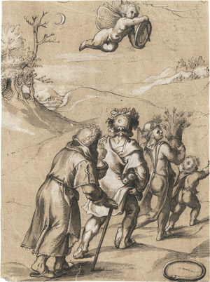 Lot 6430, Auction  110, Flämisch, um 1600. Allegorie der Vier Jahreszeiten