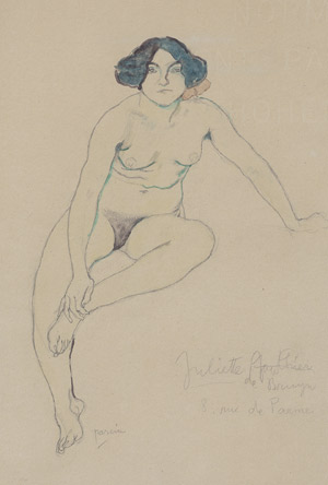 Lot 7336, Auction  110, Pascin, Jules, Sitzender weiblicher Akt