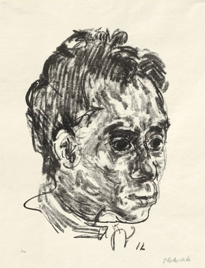 Lot 8181, Auction  110, Kokoschka, Oskar, Walter Hasenclever (Kopf nach rechts)