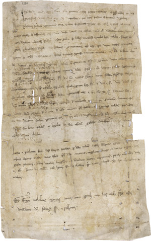 Lot 1007, Auction  111, Notariatsurkunde, Siena 13. Jahrhundert, vonn1267