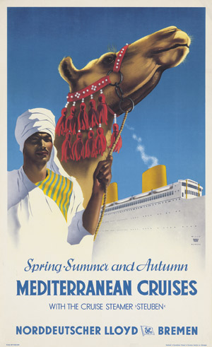 Lot 3541, Auction  111, Hanke, Willy, Mediterranean Cruises. Plakat