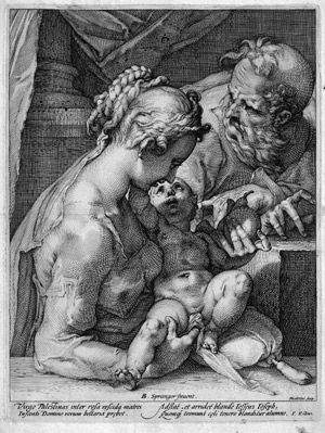 Lot 5100, Auction  111, Goltzius, Hendrick, Die Heilige Familie mit der Birne