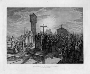 Lot 5342, Auction  111, Grimm, Ludwig Emil, Feier an Albrecht Dürers Grab, am 6. April 1828.