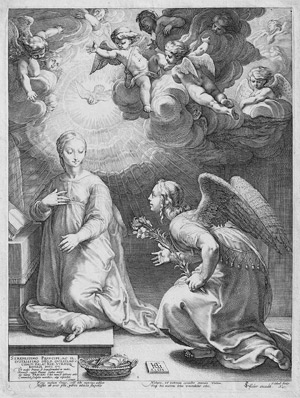 Lot 5458a, Auction  111, Goltzius, Hendrick, Die Verkündigung