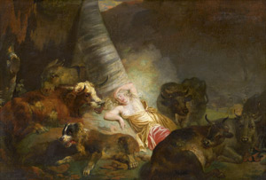 Lot 6074, Auction  111, Italienisch, um 1780. Die schlafende Erminia als Hirtin