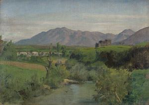 Lot 6143, Auction  111, Hertel, Albert, Landschaft bei Tivoli