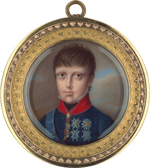 Lot 6892, Auction  111, Neapel, um 1820. Ferdinand II als Knabe in blauer Uniform mit Orden
