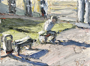 Lot 7240, Auction  111, Lehmpfuhl, Christopher, Sonne auf der Gartenbank