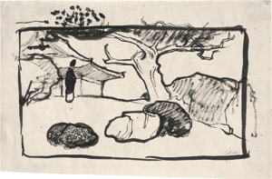 Lot 7314, Auction  111, Orlik, Emil, Japanischer Garten mit Teehaus