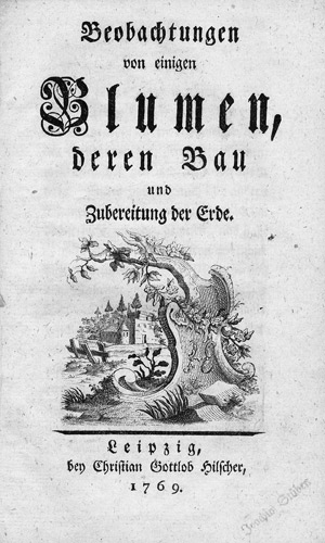 Los 238 - Brocke, Heinrich Christian von - Beobachtungen von einigen Blumen - 0 - thumb