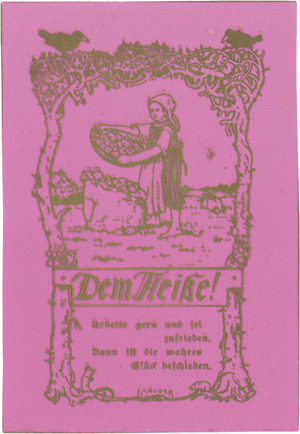 Lot 803, Auction  112, Fleißkärtchen, Billet