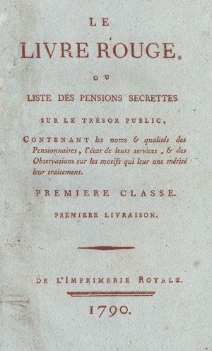 Lot 1374, Auction  112, Livre rouge, Addition au Livr Rouge