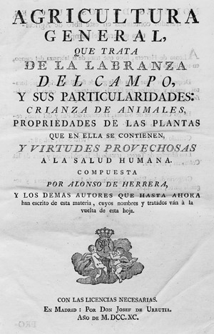 Lot 1712, Auction  112, Alonso de Herrera, Gabriel,  Agricultura general, que trata de la labranza del campo, 