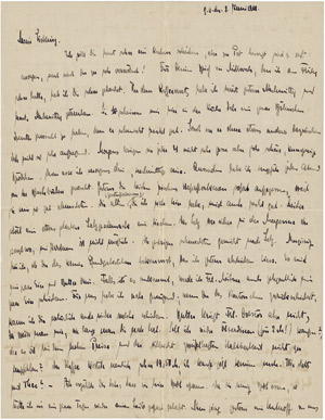 Lot 2497, Auction  112, Hahn, Otto, Brief 1918 an seine Frau