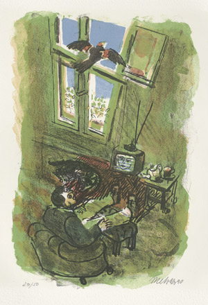 Lot 3400, Auction  112, Metzkes, Harald, Am Himmel hängt Schnee