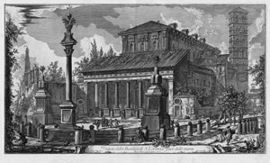 Lot 5332, Auction  112, Piranesi, Giovanni Battista, Veduta della basilica de S. Lorenzo fuor della mura.  
