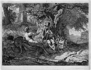 Lot 5393, Auction  112, Erhard, Johann Christoph, Der mit dem Führer rastende Künstler