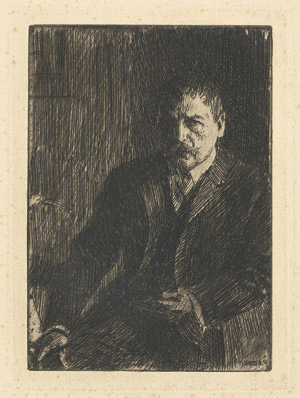 Lot 5446, Auction  112, Zorn, Anders, Selbstbildnis von 1904 I