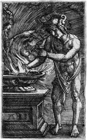 Lot 5483, Auction  112, Altdorfer, Albrecht, Mucius Scaevola, seine Hand verbrennend.