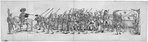Lot 5494, Auction  112, Beham, Hans Sebald, Zug der Landsknechte.
